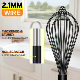 HOTEC dishwasher-safe whisk simplifies cleanup after cooking