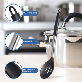 HOTEC dishwasher-safe kitchen utensils for convenient cleaning.