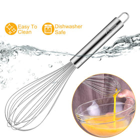 HOTEC ergonomic-handle-design provides comfortable grip during extended whisking.