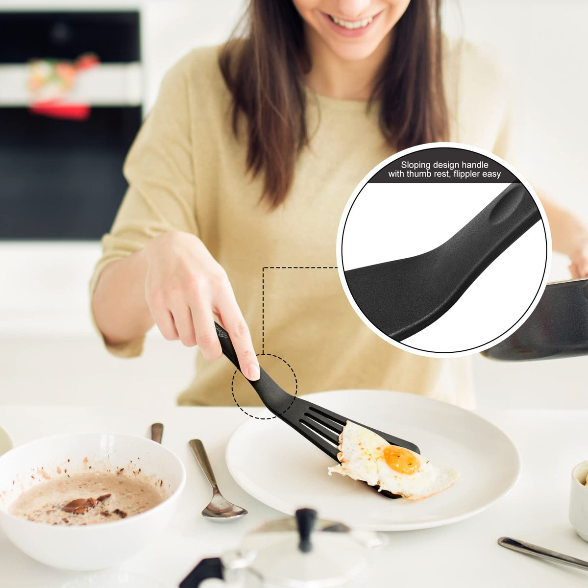 HOTEC high-heat resistant tool up to 600℉ for versatile cooking