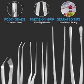 HOTEC pointed-tip tweezers provide stability for delicate tasks