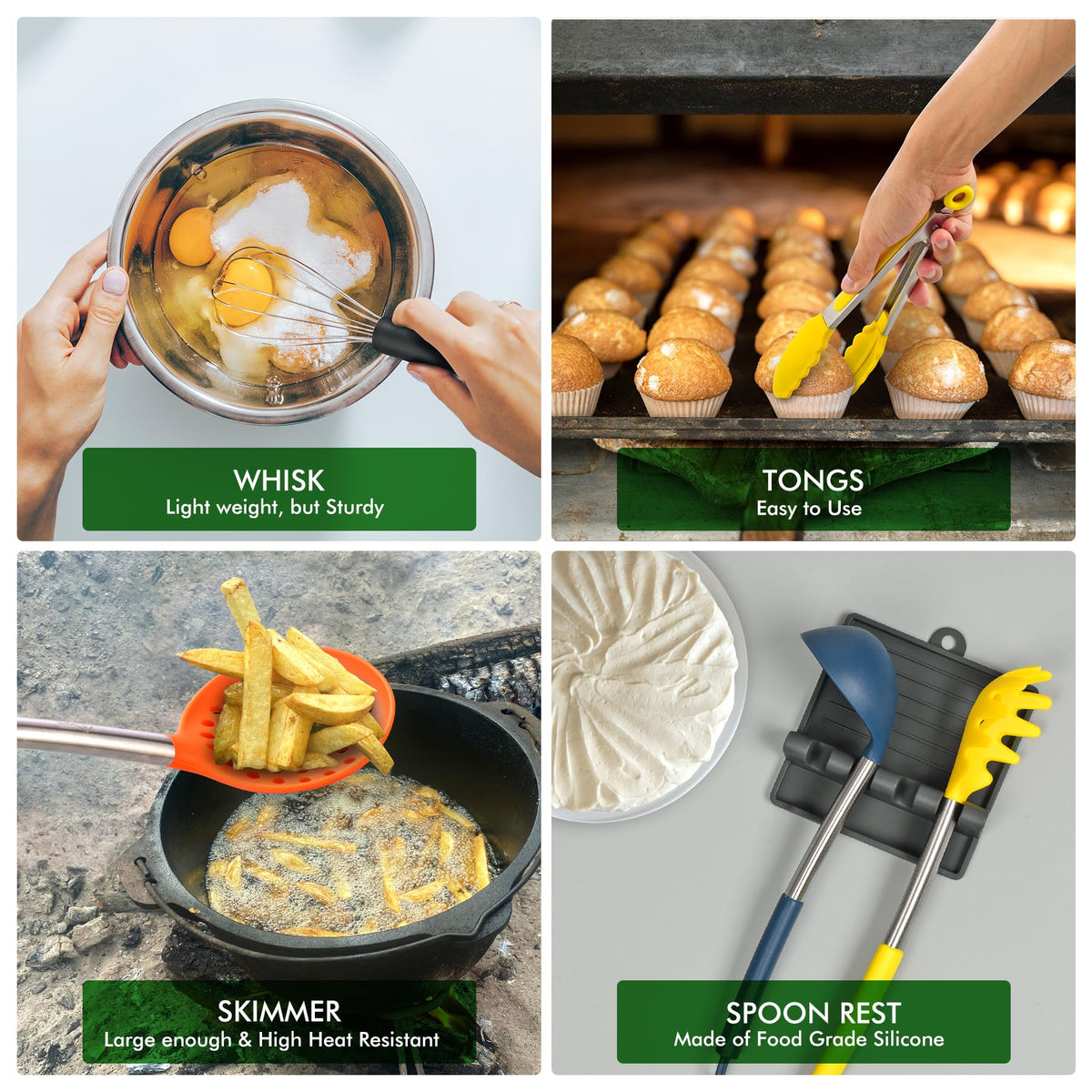 HOTEC kitchen whisk in action for smooth mixing