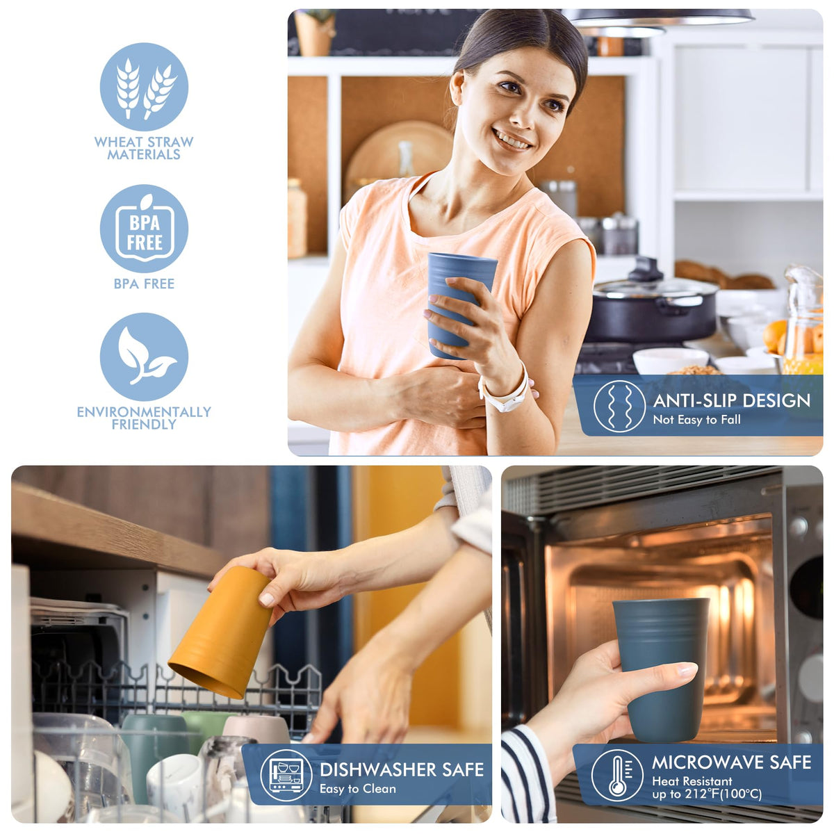 HOTEC lightweight cups ideal for camping, travel, and picnics.
