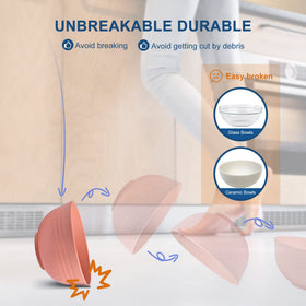 HOTEC microwave- and dishwasher-safe bowls for easy reheating and cleaning