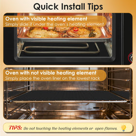 HOTEC reusable liner reduces waste while protecting your oven interior.