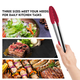 Hotec stainless steel tongs resist rust for long-lasting kitchen use