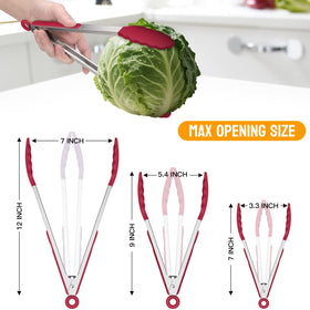 Hotec multipurpose tongs excel at grilling serving and daily tasks