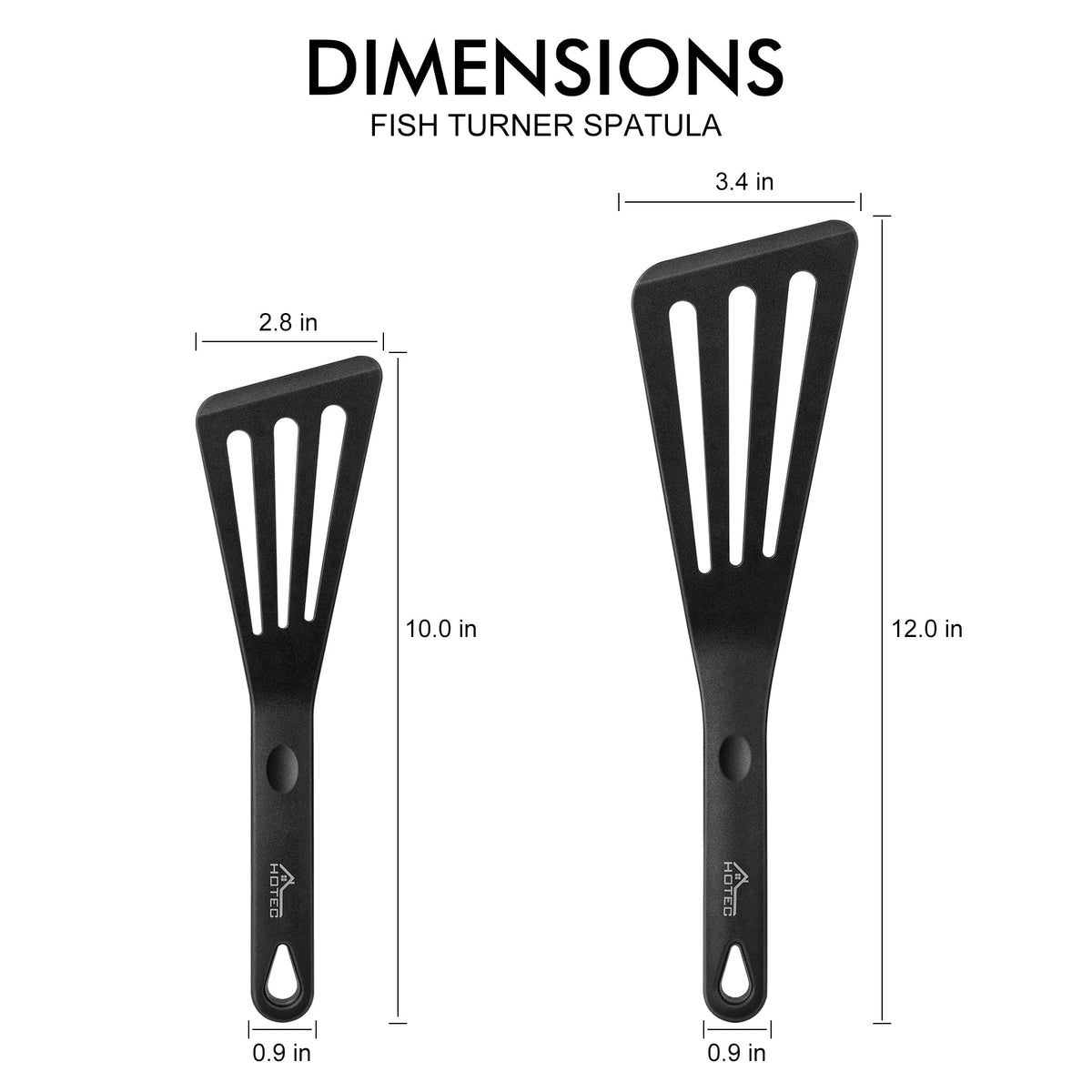 HOTEC small slotted fish spatula for precise lifting of eggs and crepes