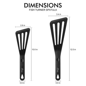 HOTEC small slotted fish spatula for precise lifting of eggs and crepes