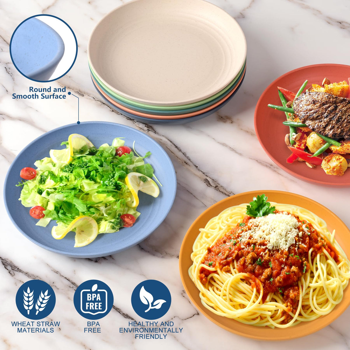 HOTEC unbreakable plates provide durable, lightweight use for kids and outdoors