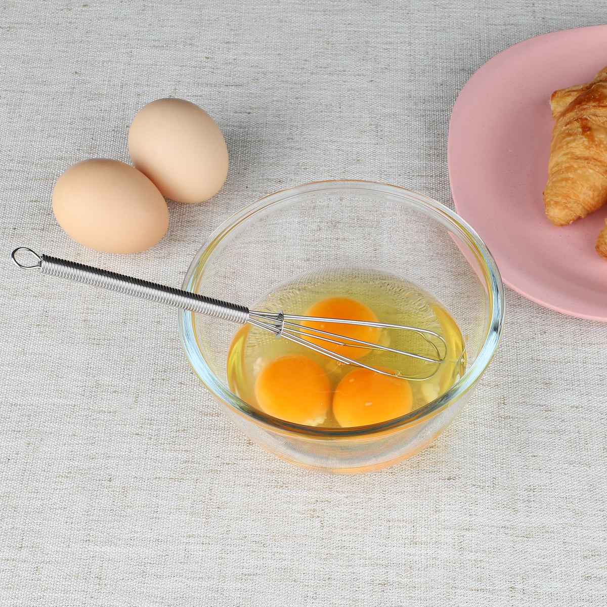 HOTEC 10.43-inch whisk for smooth batters in tall containers.