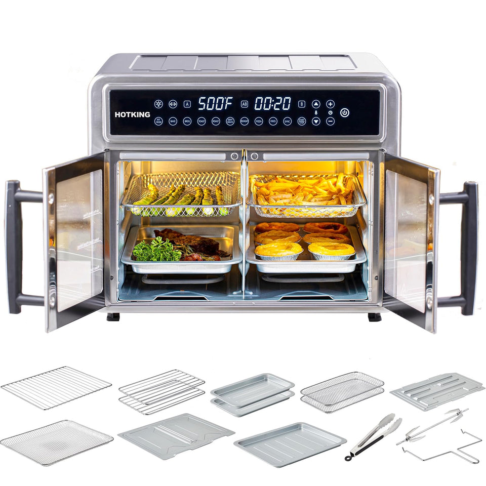 HotKing dual-zone 28QT front view with two doors for easy access.