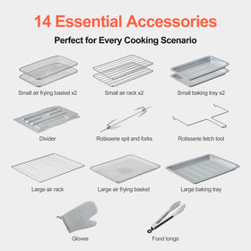 HotKing French doors enable SYNC cooking to finish dishes together.