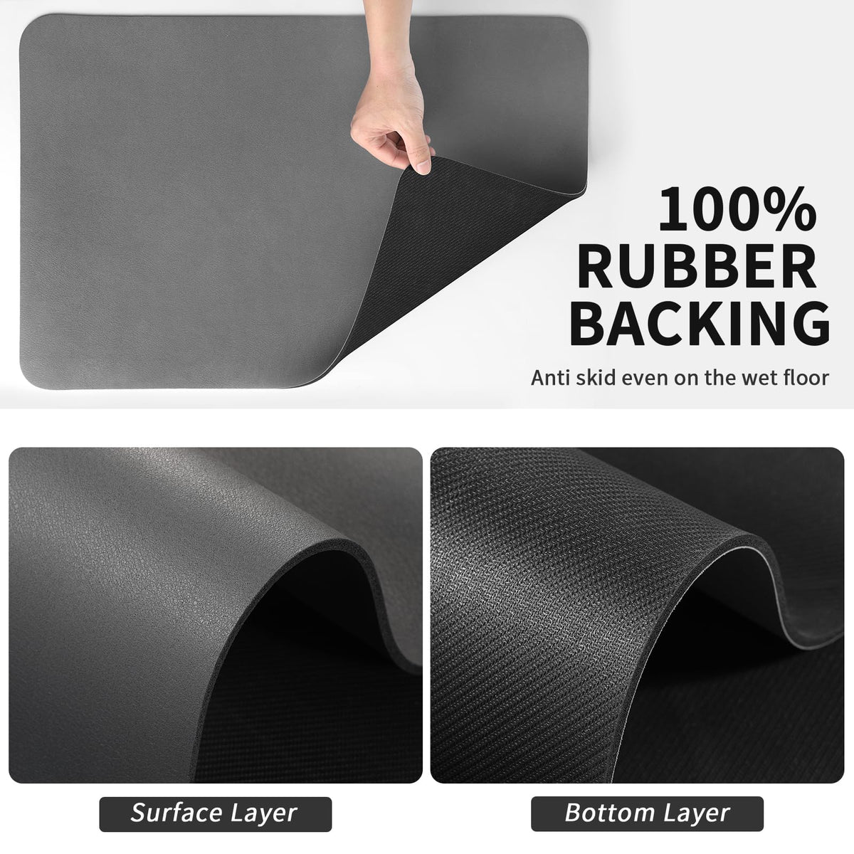 HotLive dish drying mat is thick and durable, shielding surfaces from impact.