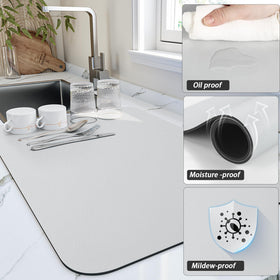 HotLive close-up highlights rapid water absorption and stain resistance.
