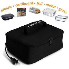 HOTLOGIC Mini dish-ready-to-heat setup enables quick, warm lunches.