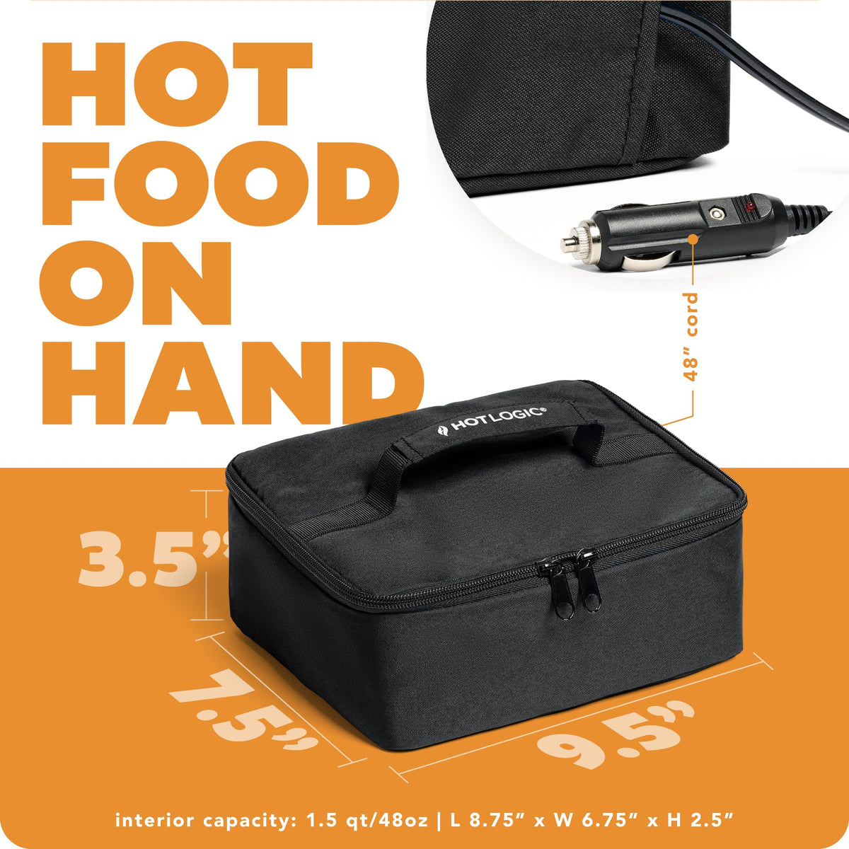 HOTLOGIC Mini compact design fits at the office, bag, or desk