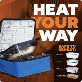 HOTLOGIC Mini blue finish provides portable warmth for everyday lunches.