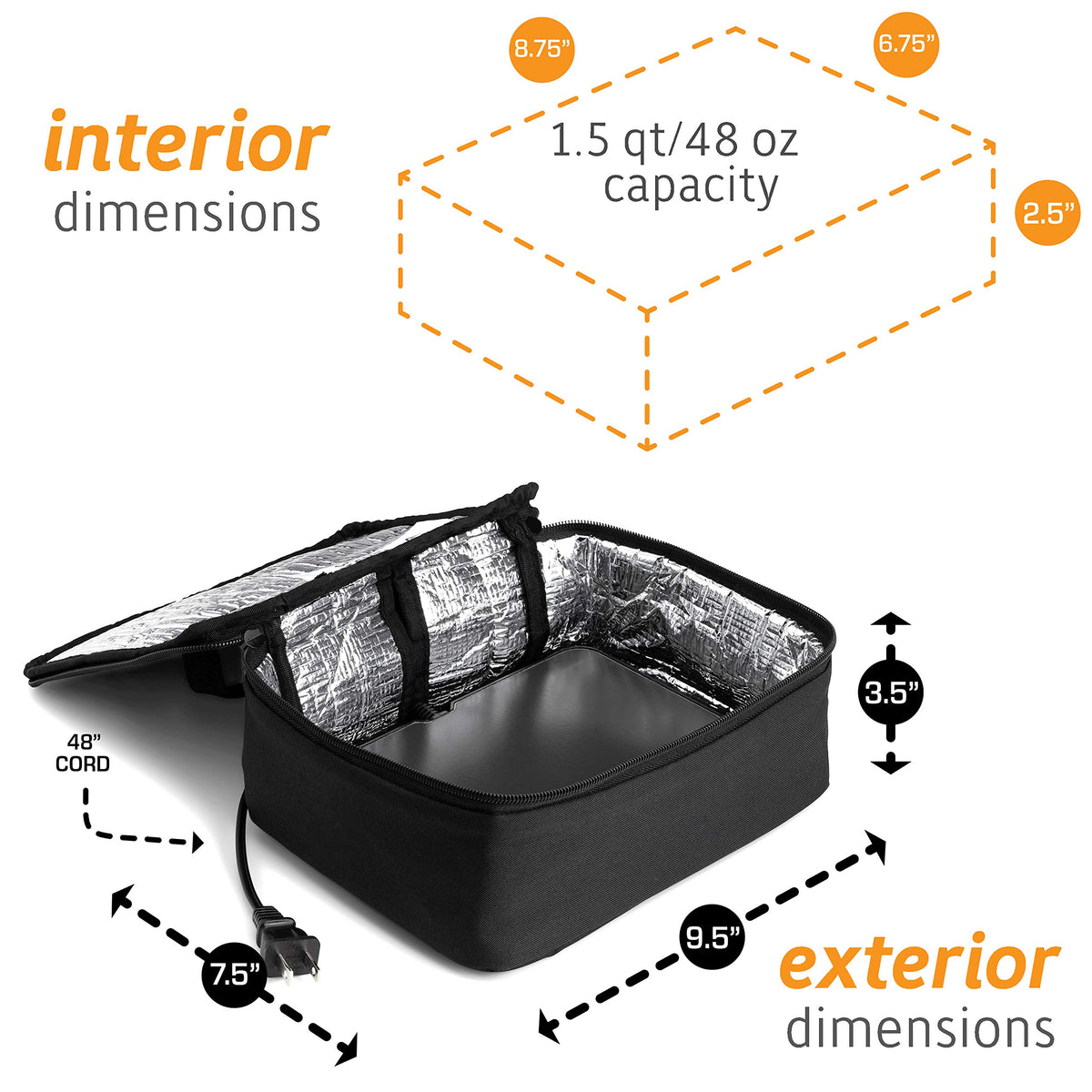 HotLogic Mini lunch box heating a lunch, ready at the perfect temperature.