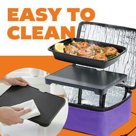 HotLogic Mini plugged in for effortless set-it-and-forget-it heating.