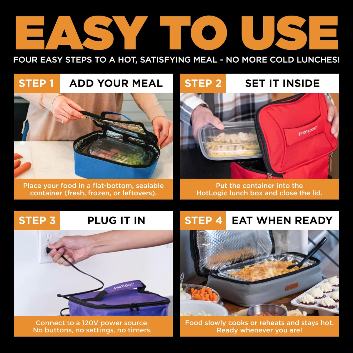 HotLogic Mini warming food to perfect serving temperature anywhere.