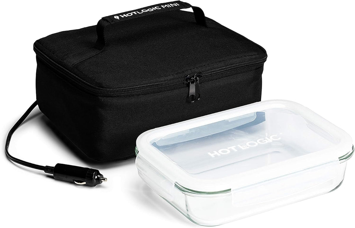 HOTLOGIC Mini lunchbox with glass container for warm meals at work