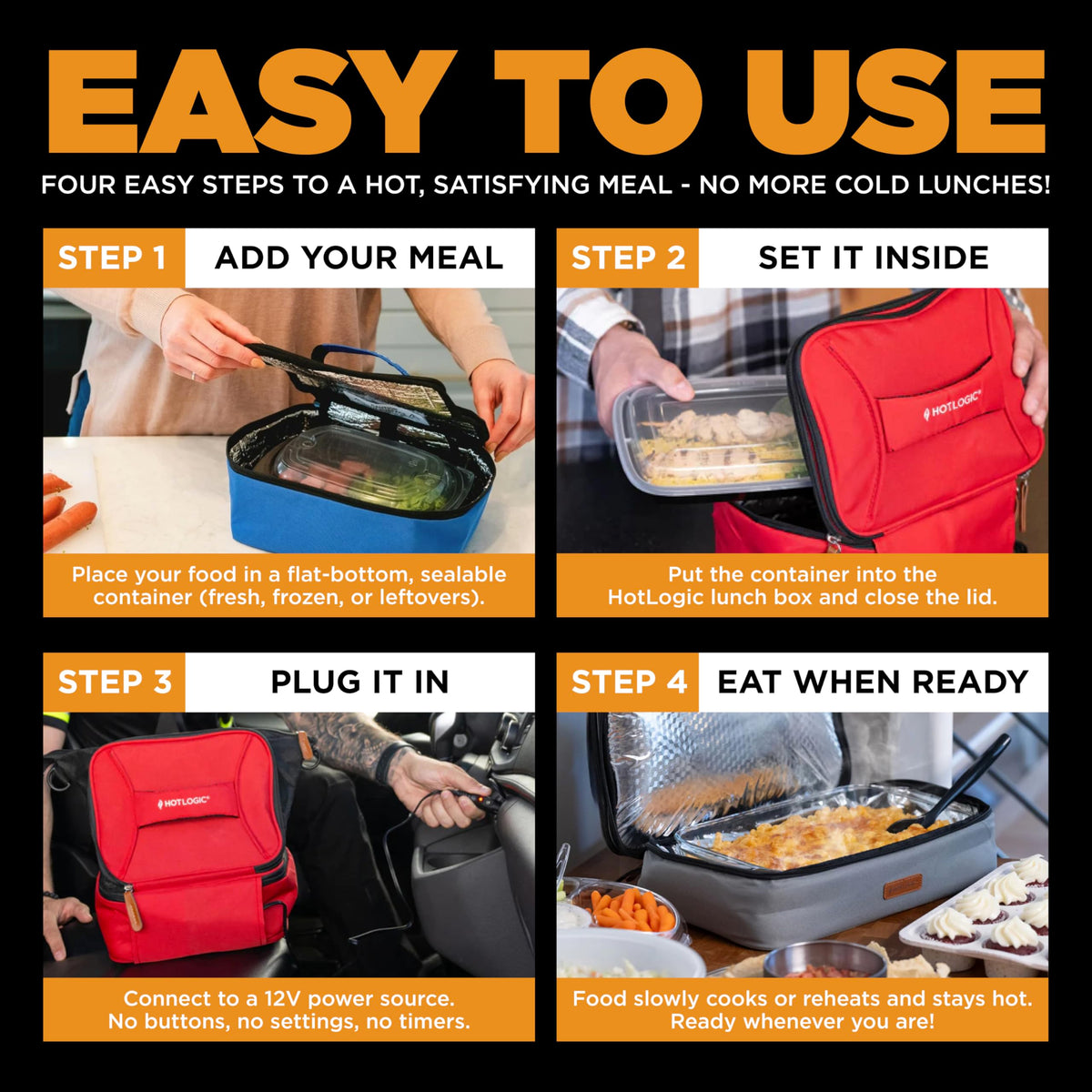 HOTLOGIC Mini office-friendly warmer on a desk