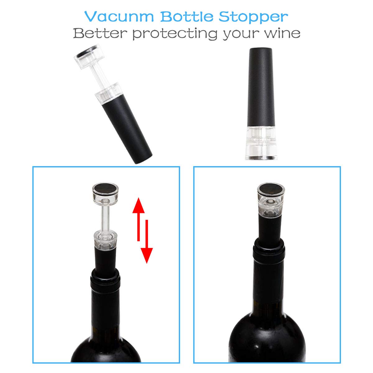 Hotool wine opener set up for outdoor picnics and casual entertaining.