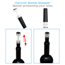 Hotool wine opener set up for outdoor picnics and casual entertaining.