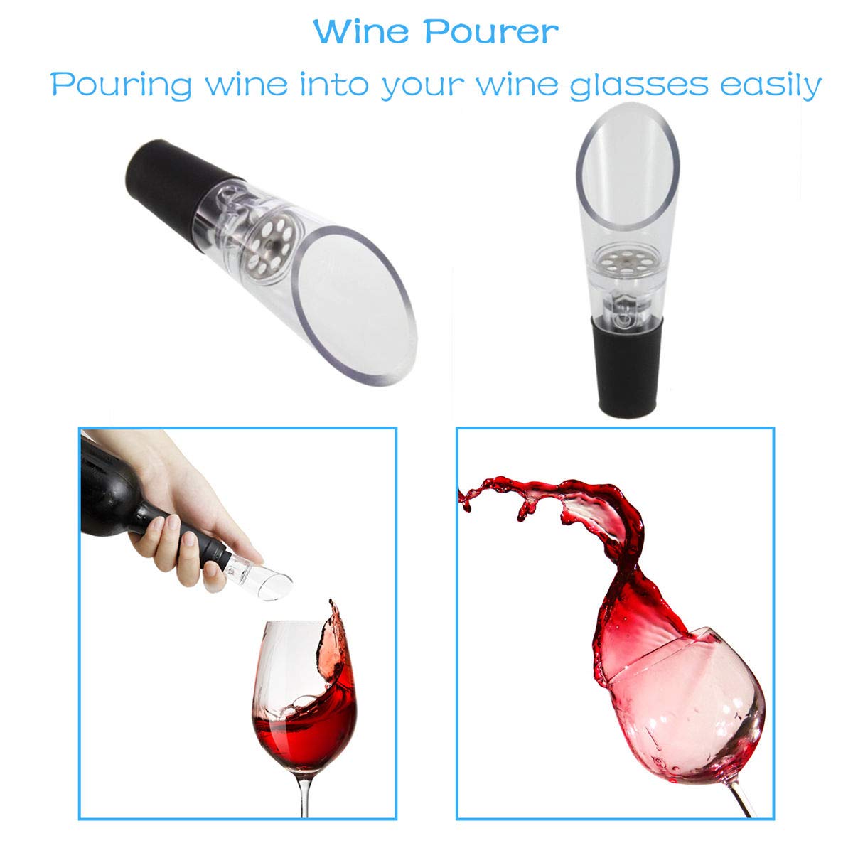Hotool rechargeable battery powers up to 60 bottles per charge.