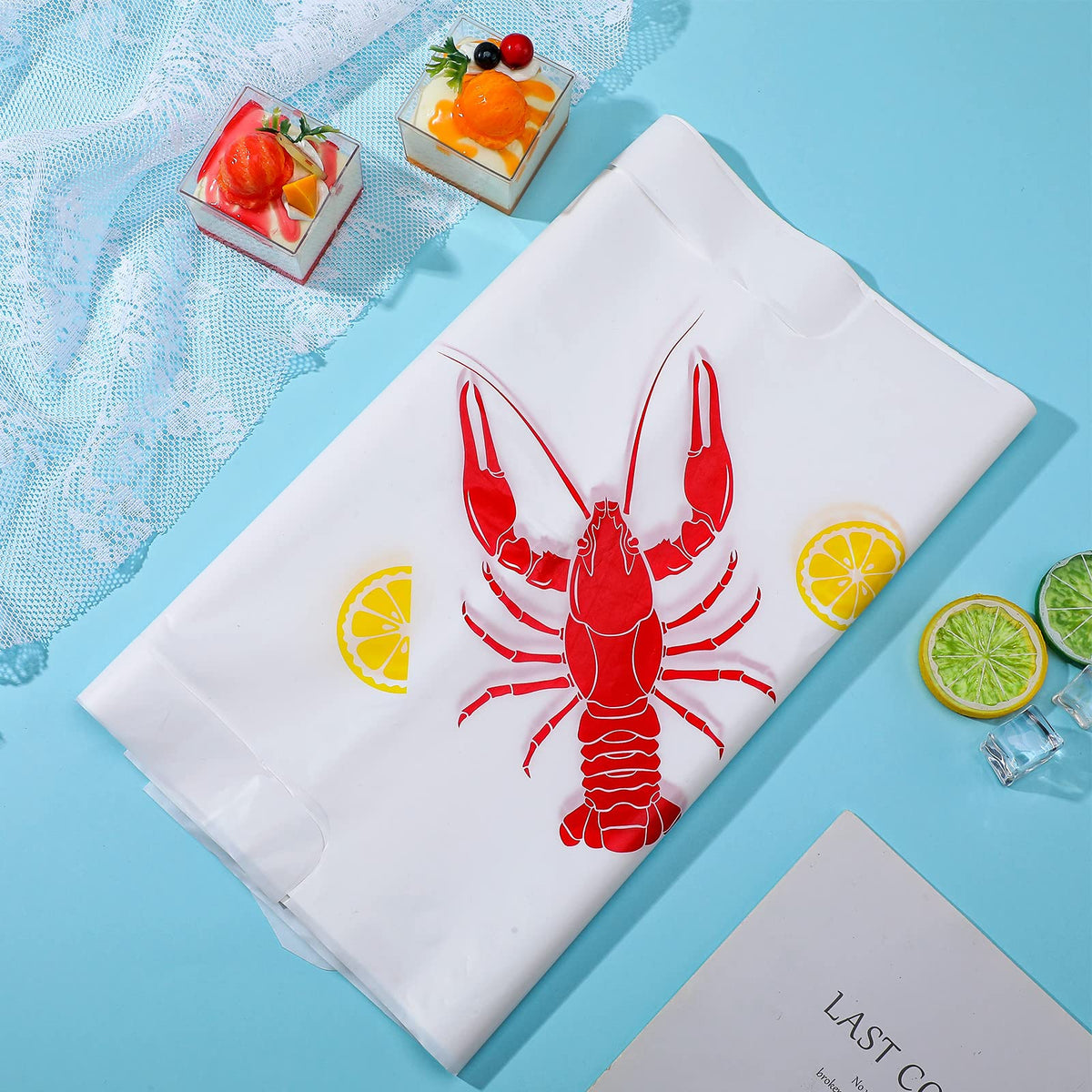 Hotop beach party bib for casual seafood gatherings.
