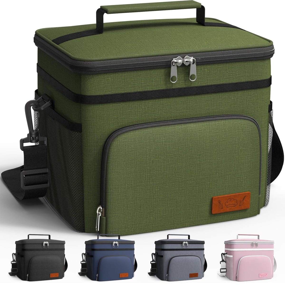 HOTOR insulated lunch bag with a compact design for work and travel.
