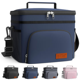 HOTOR insulated lunch box front pocket for napkins and keys, organized meals on the go