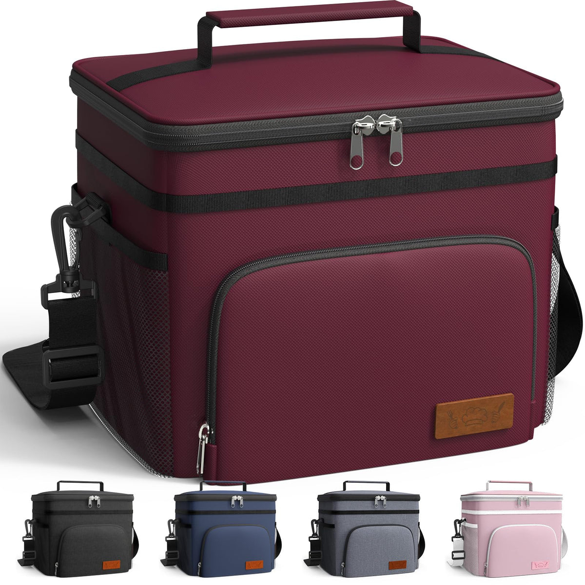 HOTOR insulated lunch box front view highlights leak-proof performance for work meals