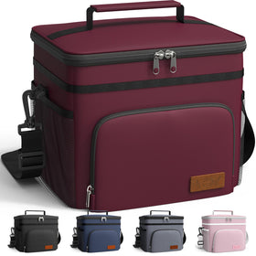 HOTOR insulated lunch box front view highlights leak-proof performance for work meals