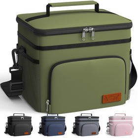 HOTOR insulated lunch box with front pocket keeps meals organized for work and travel.