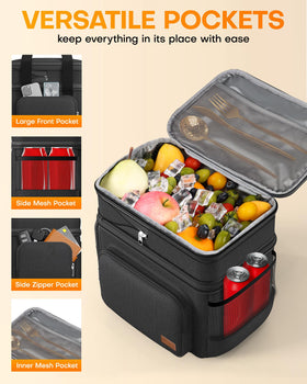HOTOR lunch box leakproof lining prevents spills during transit.
