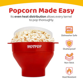 HOTPOP 15-cup capacity, perfect for family movie nights.