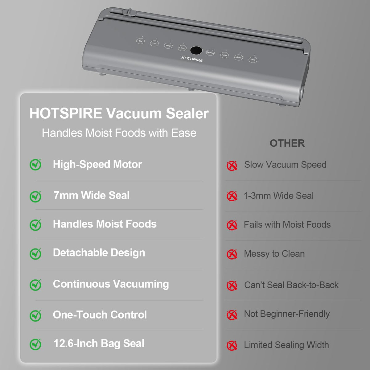hotsspire continuous vacuum sealing in action for fast bulk storage