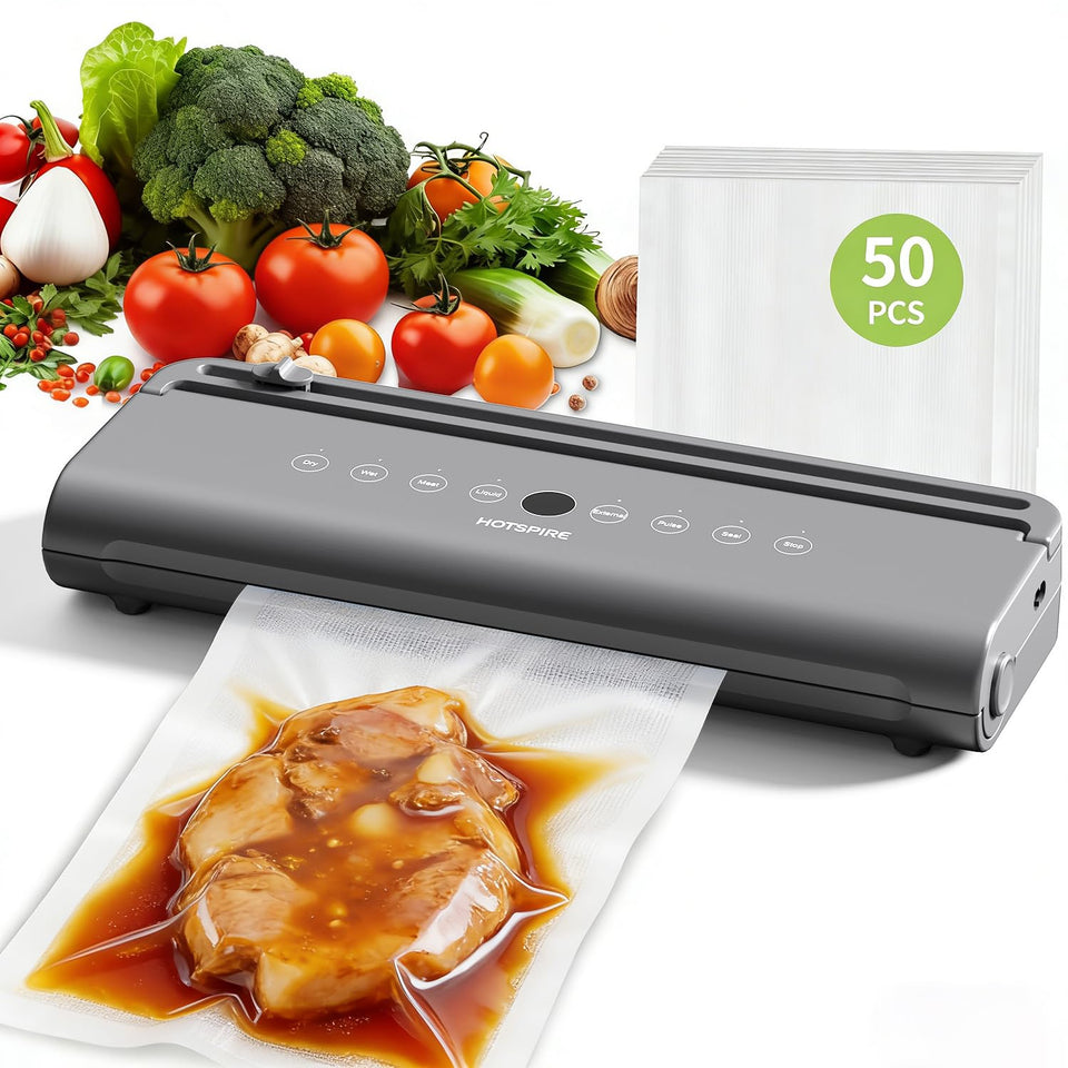 hotsspire food vacuum sealer machine on counter for efficient meal prep
