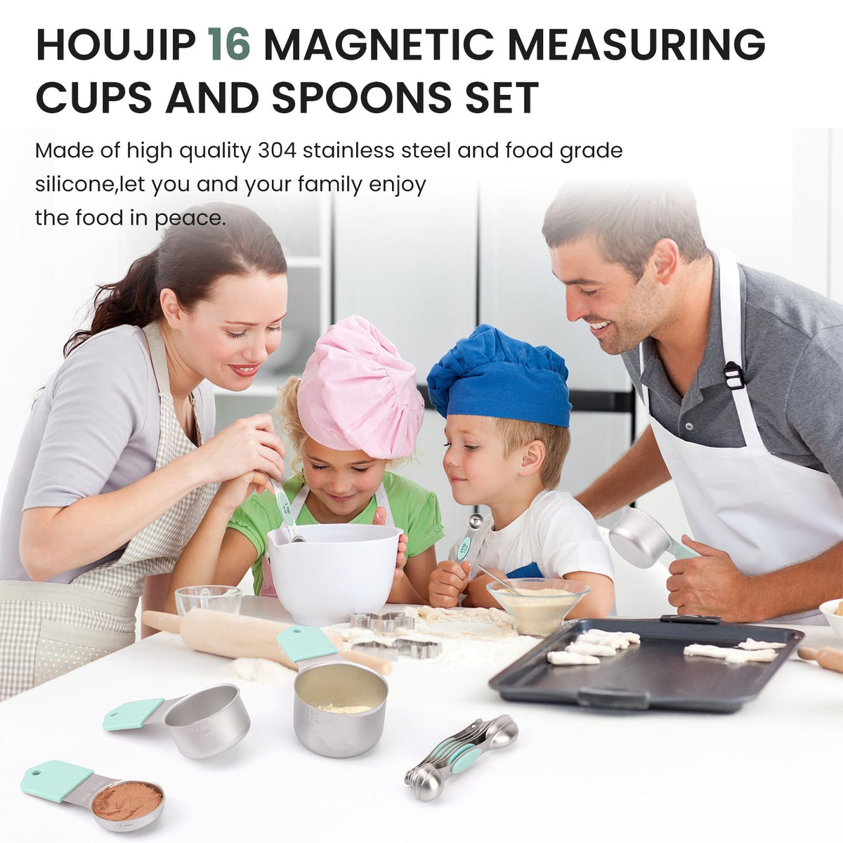HOUJIP leveler included for precise leveling of ingredients