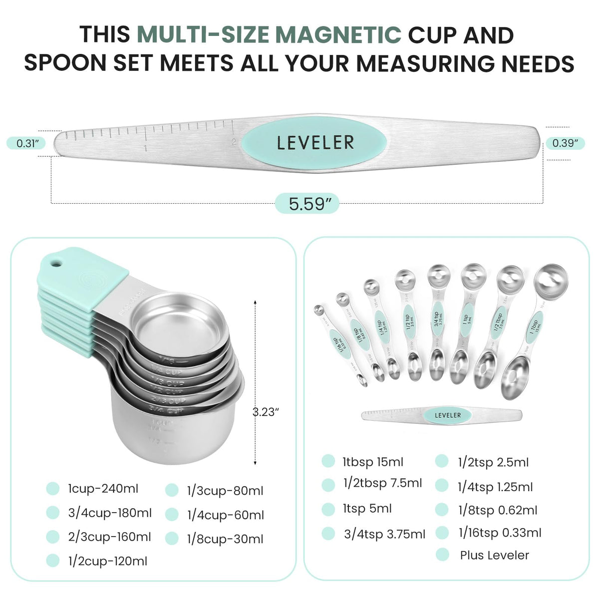 HOUJIP spoons attach to metal surfaces for easy cooking prep
