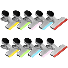 HOUSE AGAIN 10-pack magnetic clips with silicone edges for safe food storage