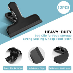 House Again color-coded black silicone clip for organized storage