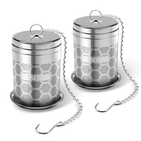 House Again large tea infuser mesh close-up with fine holes for clean, dregs-free brews.