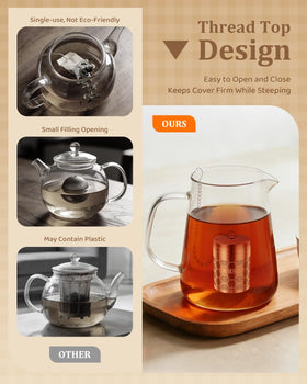 House Again infuser with drip tray keeps counter tidy after use.