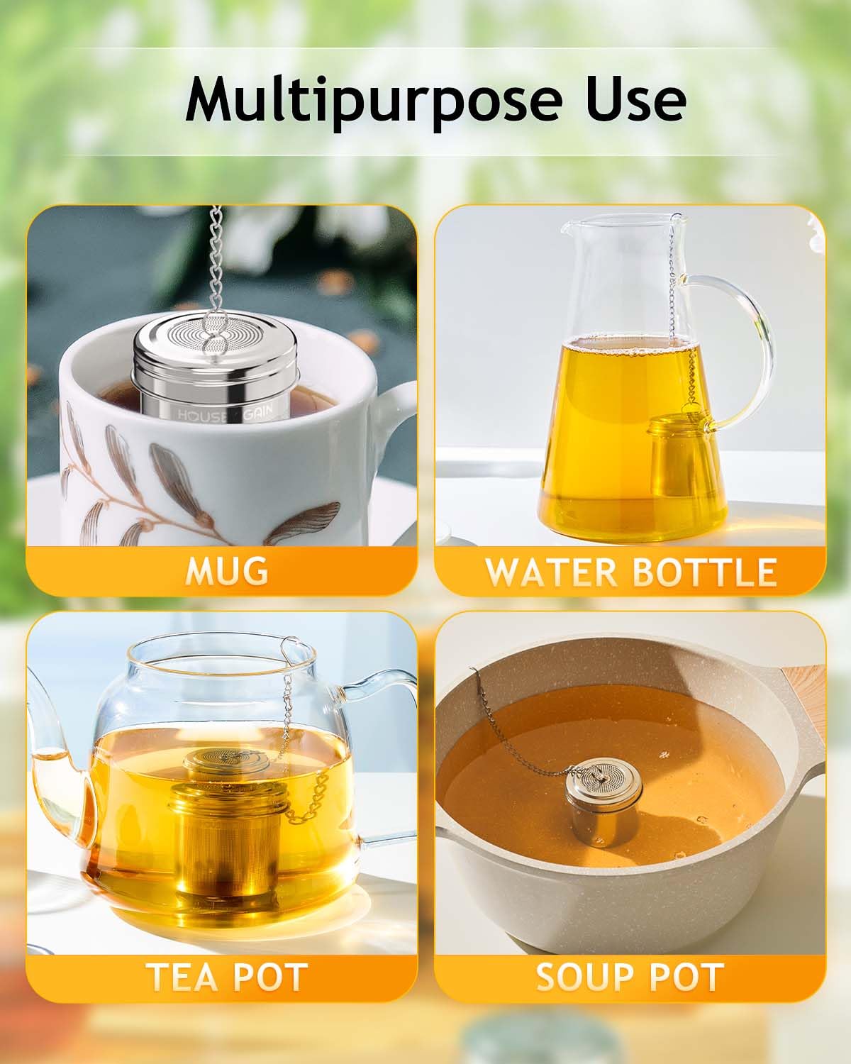 House Again mug-teapot fit supports brewing in multiple vessels.