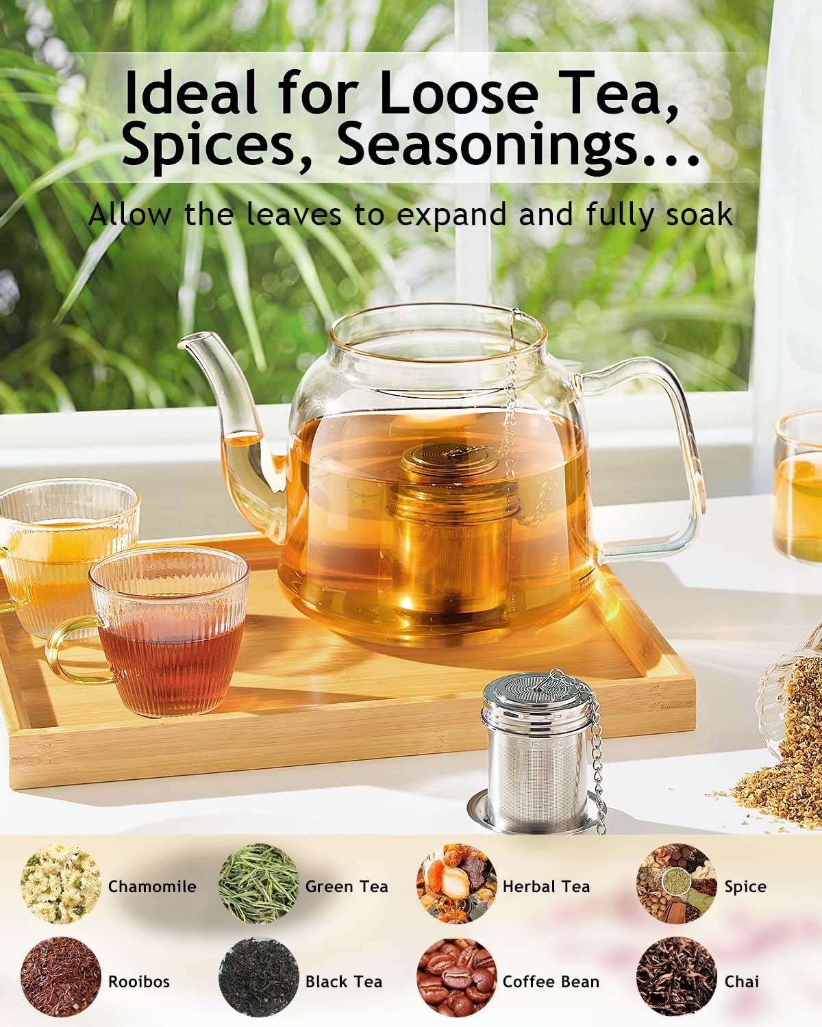 House Again spice-filter use enables cooking and flavor infusions.
