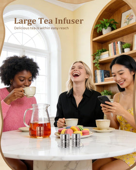 House Again spice-friendly tea infuser suitable for loose tea and spices.