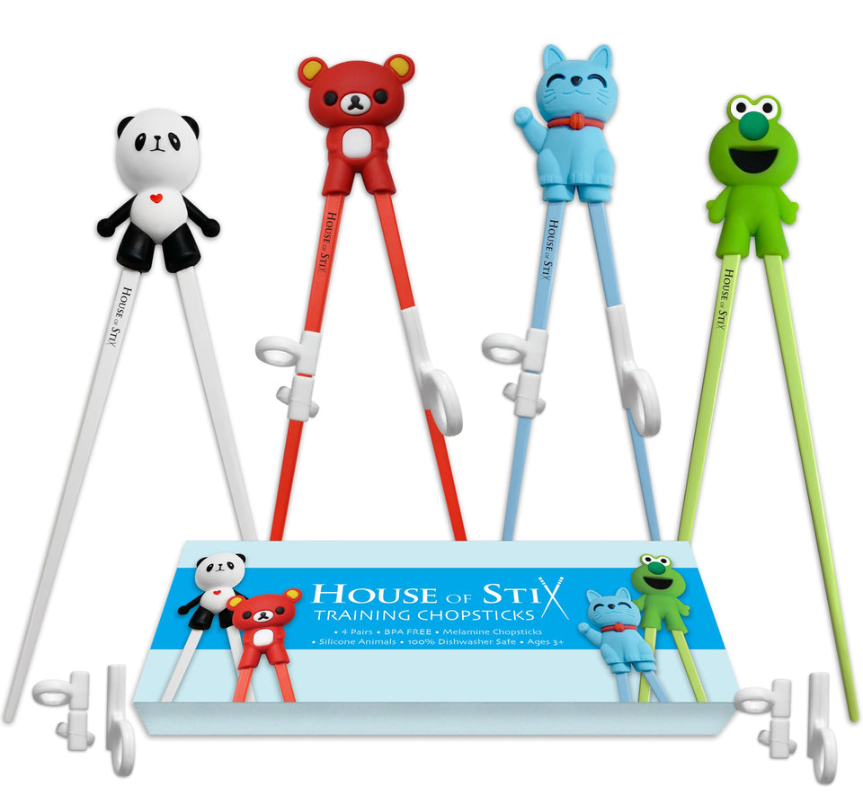 House of Stix animals 4-pack box showcases gift-ready packaging for kids' meals.